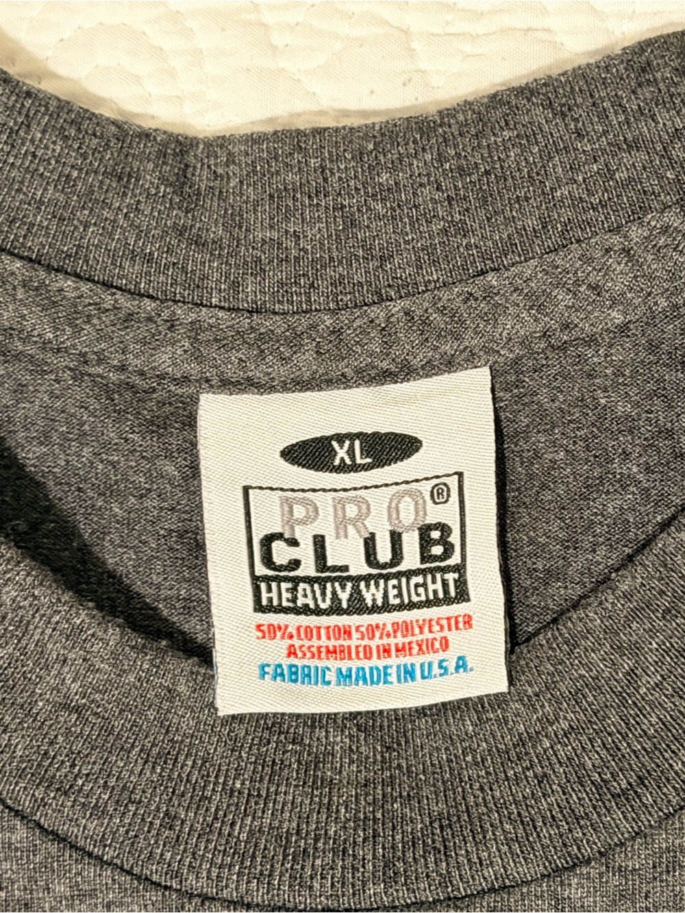 Pro Club Men’s Heavyweight Crew Neck T-Shirt - Black